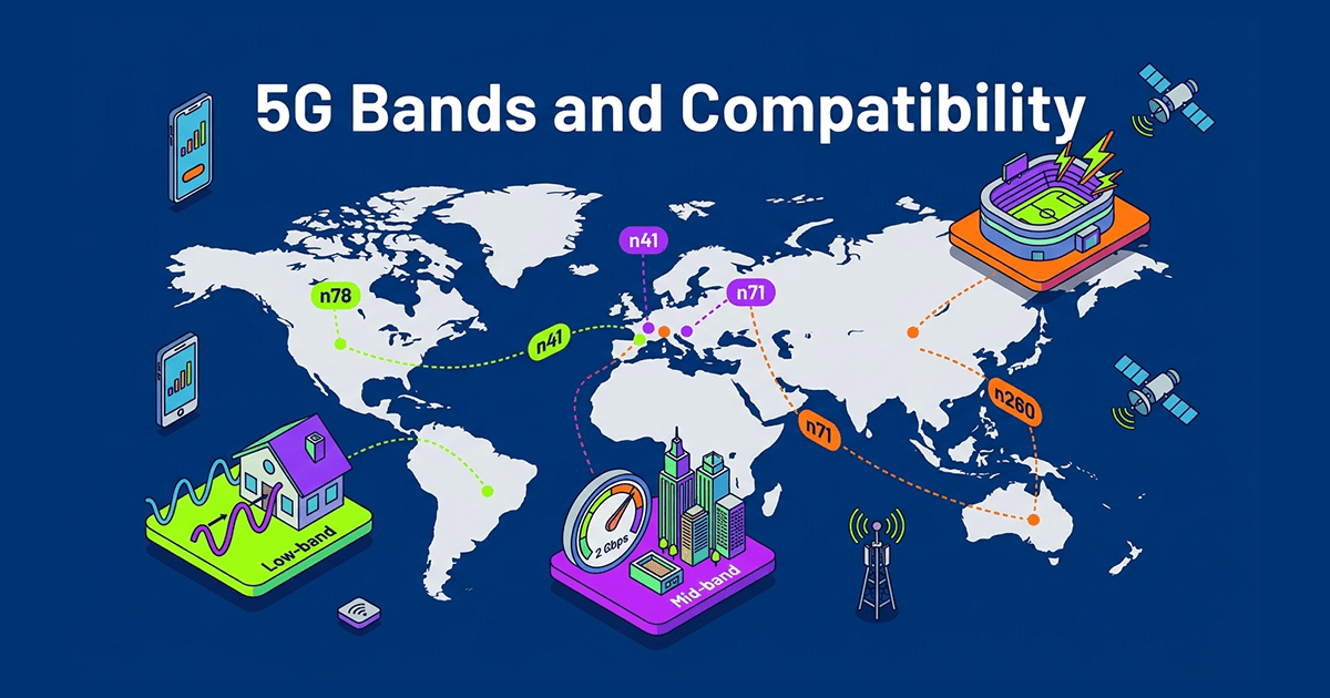 Especificaciones 5G en Móviles: Bandas, Velocidad y Compatibilidad