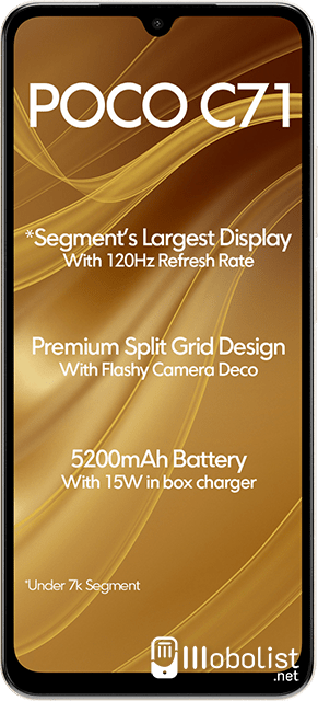 Xiaomi Poco C71 - Full Specifications, Price & Review | Mobolist